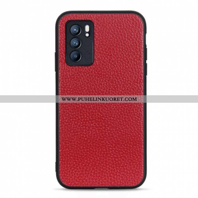 Case Oppo Reno 6 5G Aitoa Litsi-nahkaa