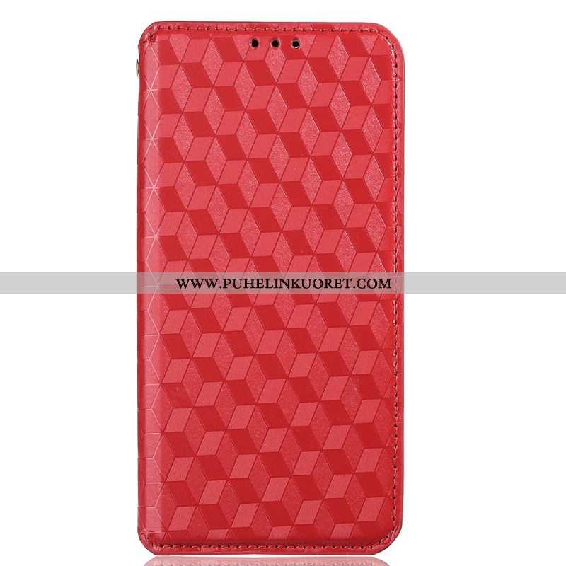 Puhelinkuoret Oppo Reno 6 5G Kotelot Flip 3d Diamond Leather Effect