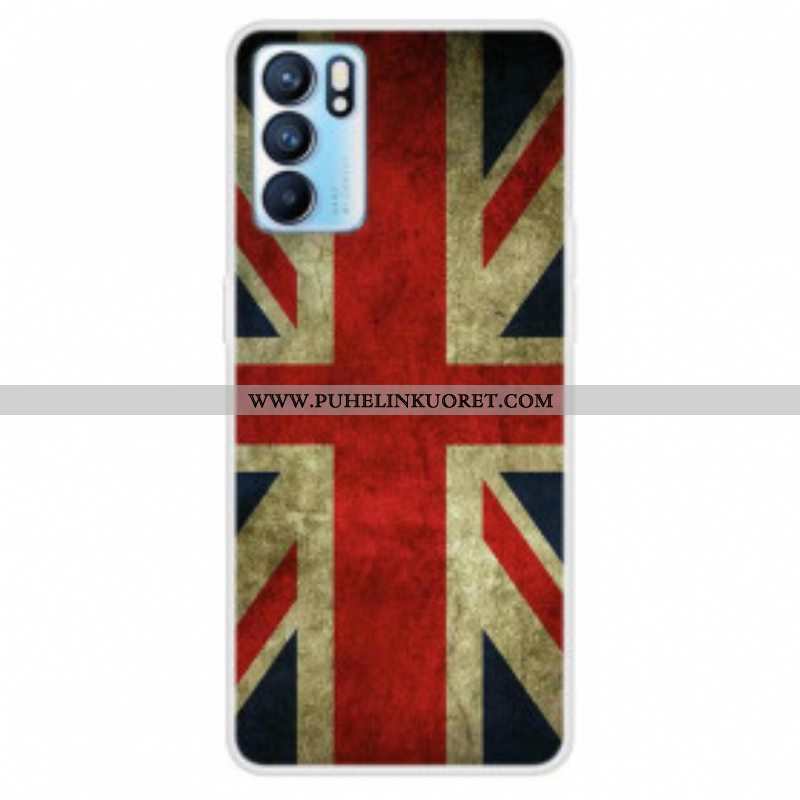 Case Oppo Reno 6 5G Englannin Lippu