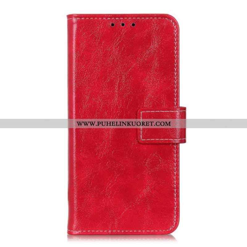 Flip Case Oppo Reno 6 5G Kiiltävät Ja Näkyvät Saumat