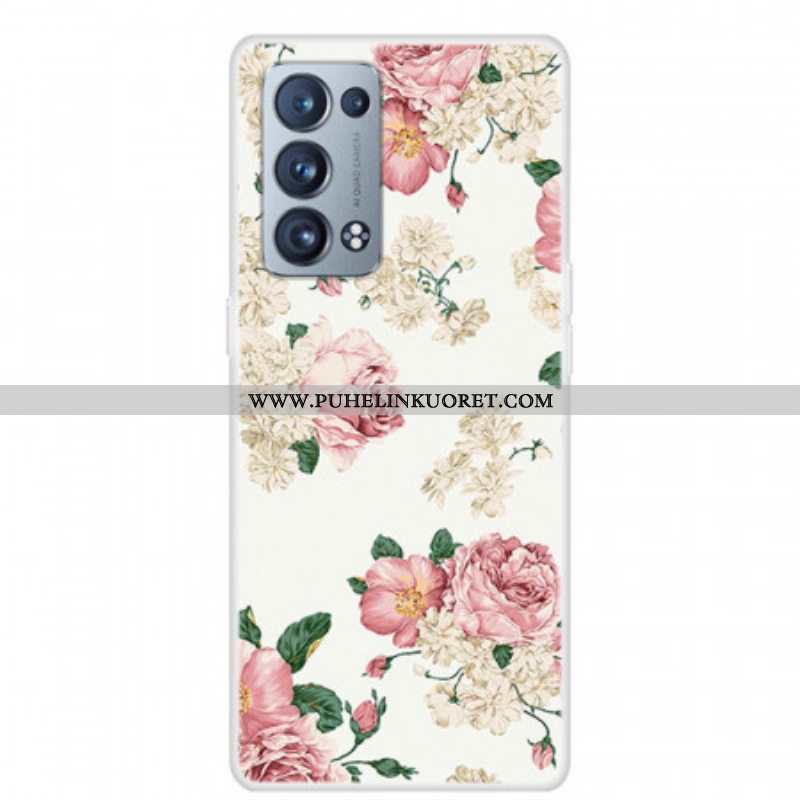 Case Oppo Reno 6 Pro 5G Retro Ruusut