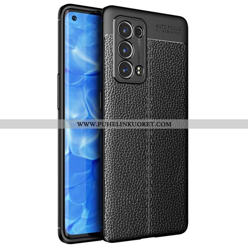 Case Oppo Reno 6 Pro 5G Litchi Double Line Nahka