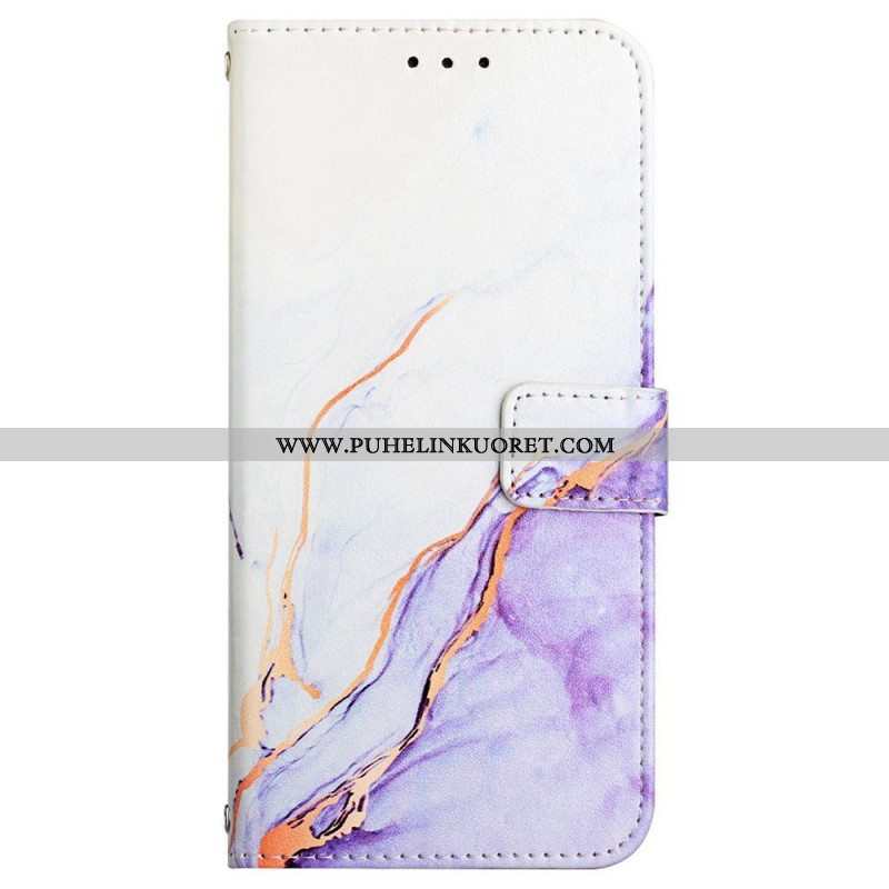 Kotelot Oppo Reno 7 Suojaketju Kuori Strip Marble