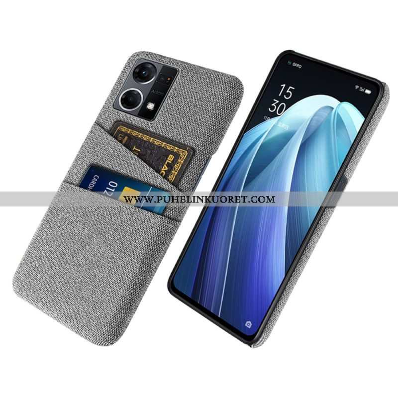 Case Oppo Reno 7 Kangas Korttipidike