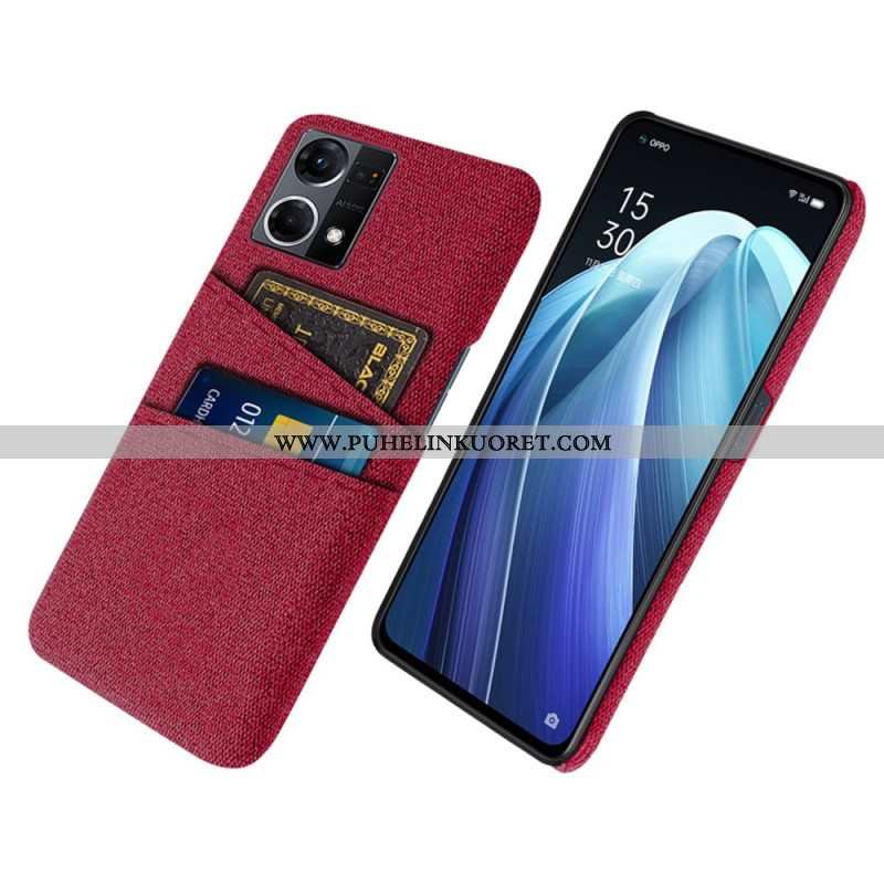 Case Oppo Reno 7 Kangas Korttipidike