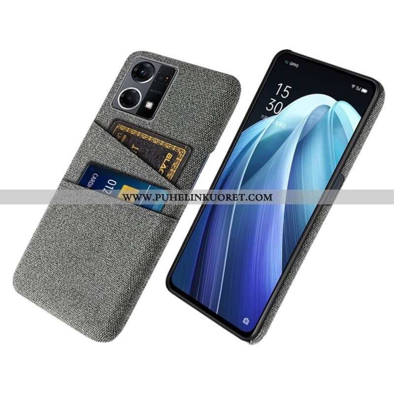 Case Oppo Reno 7 Kangas Korttipidike