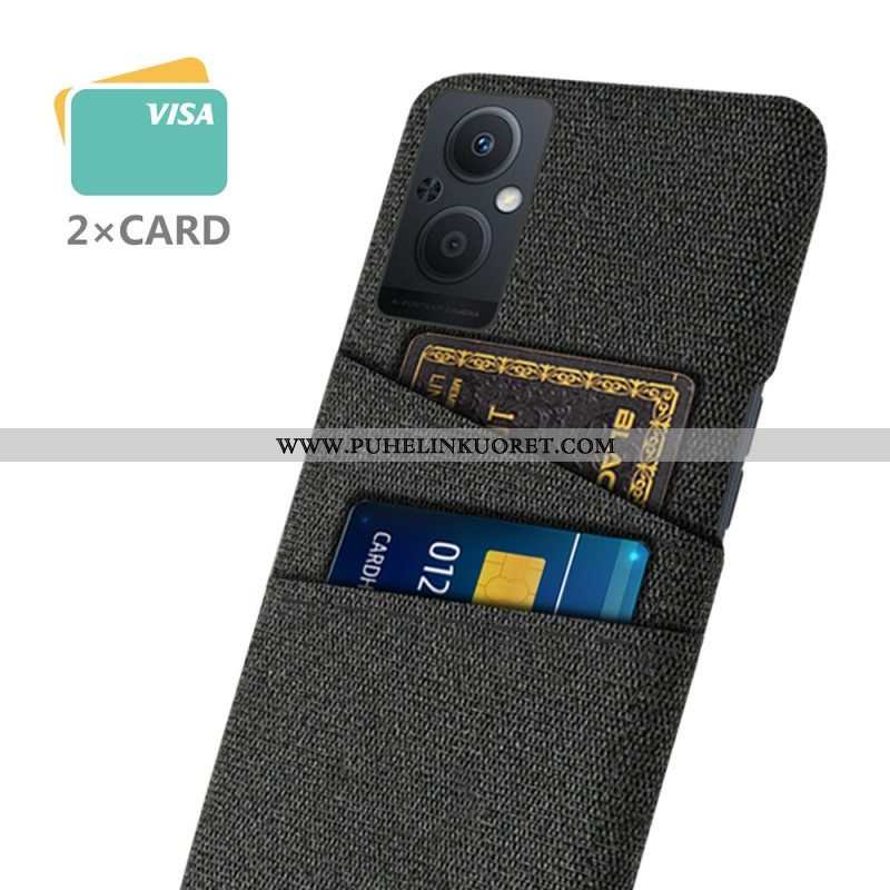 Case Oppo Reno 8 Lite Korttipidikkeen Kangas