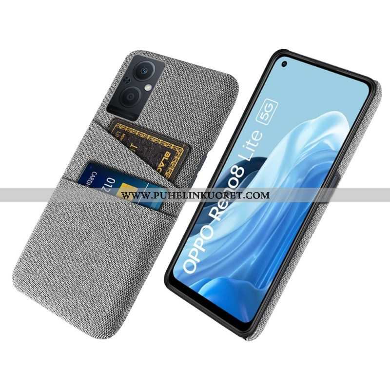 Case Oppo Reno 8 Lite Korttipidikkeen Kangas