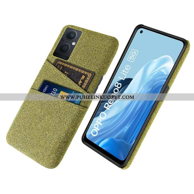 Case Oppo Reno 8 Lite Korttipidikkeen Kangas