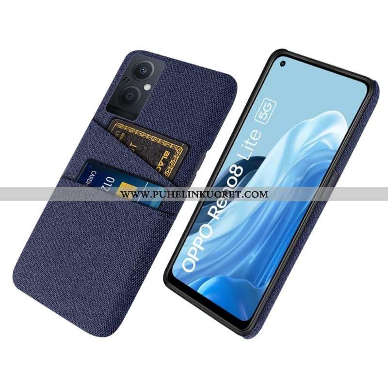 Case Oppo Reno 8 Lite Korttipidikkeen Kangas