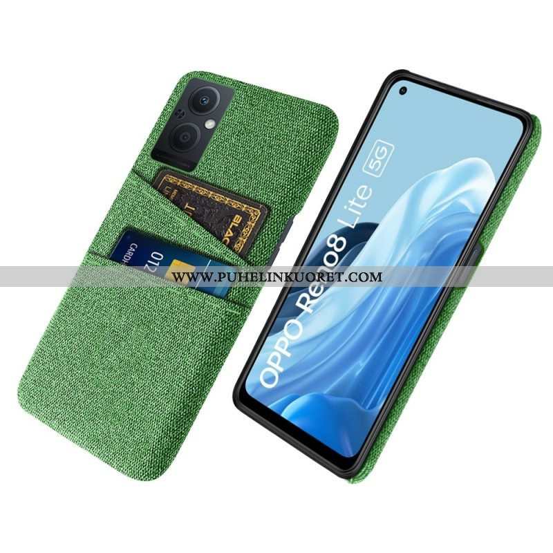 Case Oppo Reno 8 Lite Korttipidikkeen Kangas