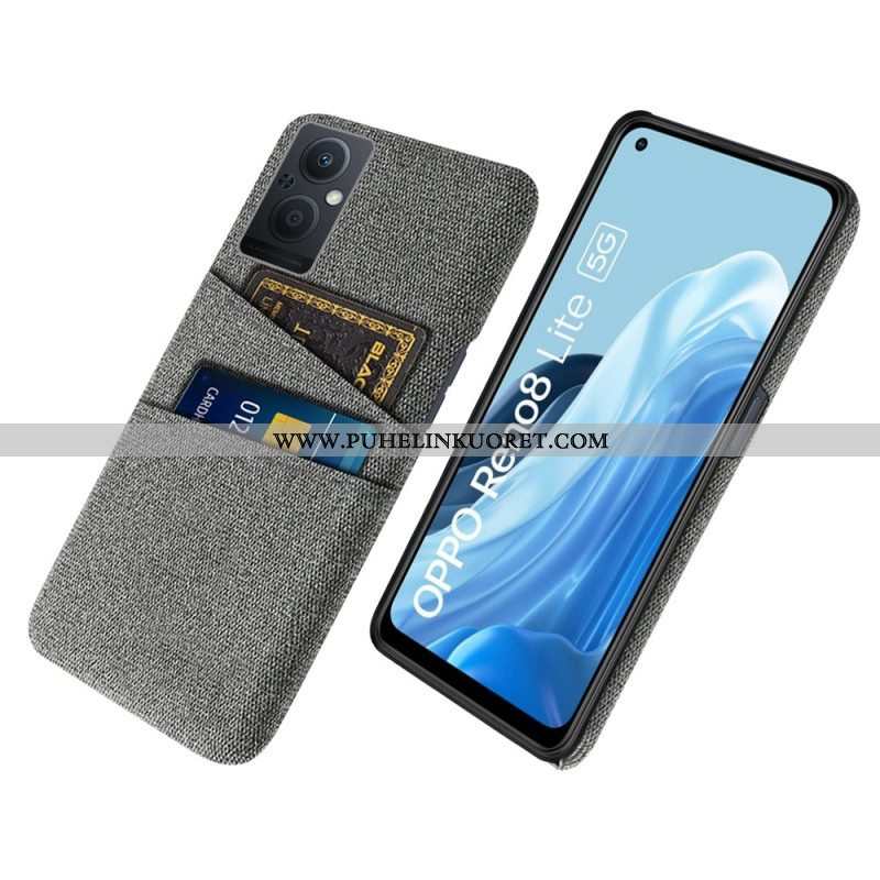 Case Oppo Reno 8 Lite Korttipidikkeen Kangas