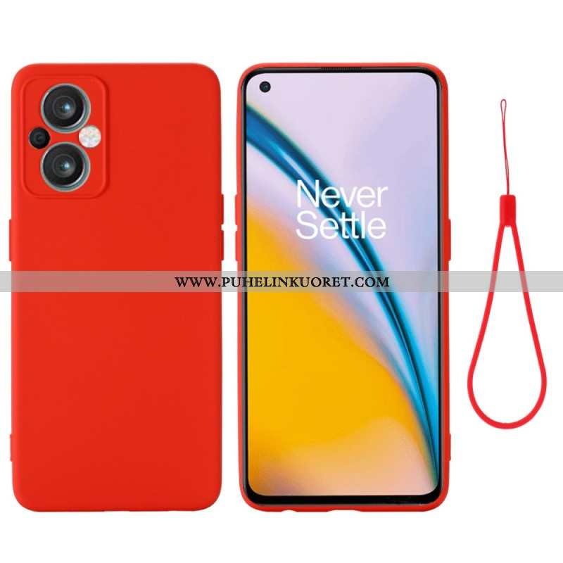 Kuori Oppo Reno 8 Lite Suojaketju Kuori Strappy Nestemäinen Silikoni