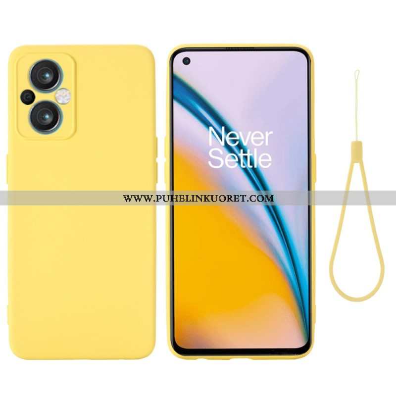 Kuori Oppo Reno 8 Lite Suojaketju Kuori Strappy Nestemäinen Silikoni