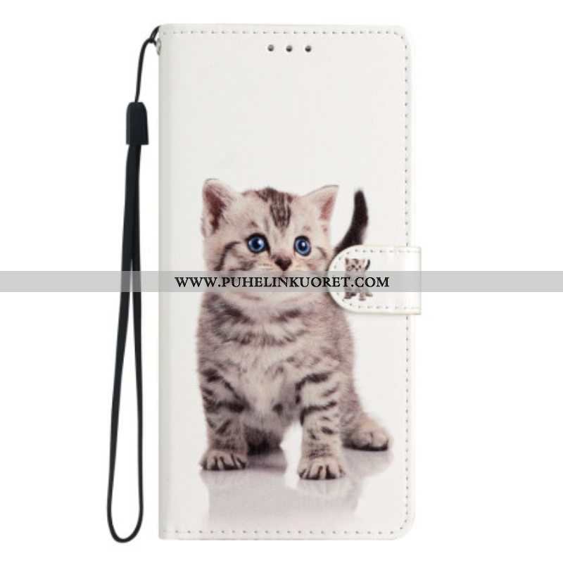 Kotelot Oppo Reno 8 Suojaketju Kuori Strappy Kitten