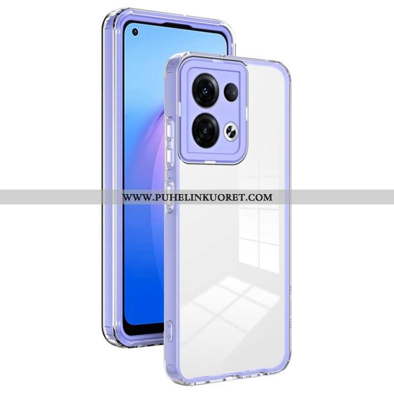 Case Oppo Reno 8 Läpinäkyvä Hybridi