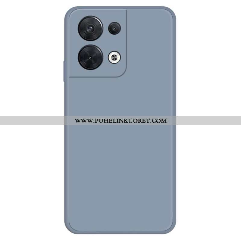 Case Oppo Reno 8 Sisustus Silikonista Mikrokuitua