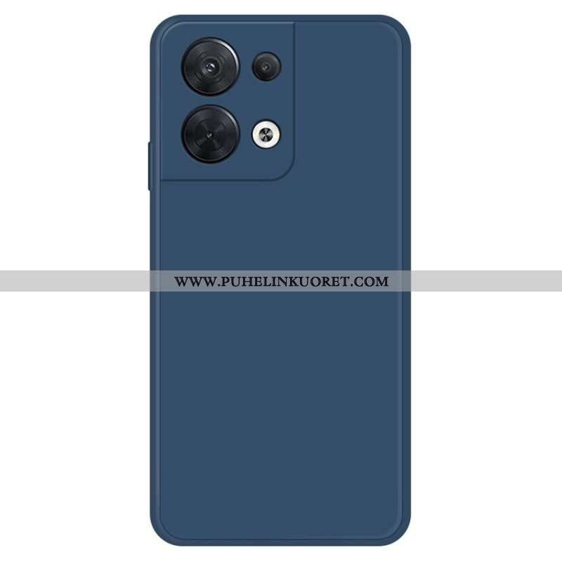 Case Oppo Reno 8 Sisustus Silikonista Mikrokuitua