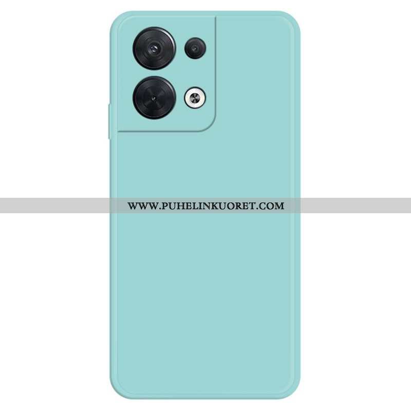 Case Oppo Reno 8 Sisustus Silikonista Mikrokuitua