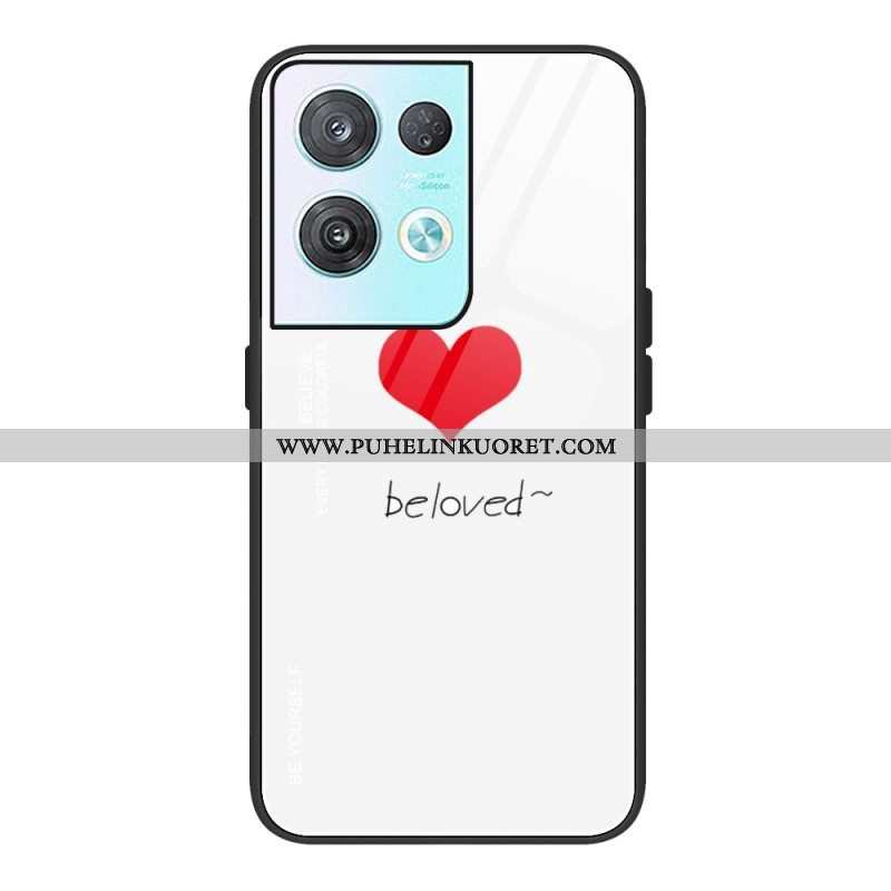 Case Oppo Reno 8 Karkaistu Lasi Sydän