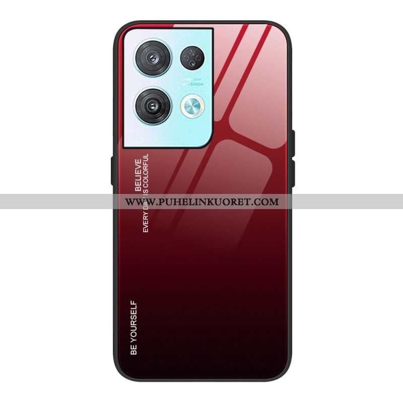 Kuori Oppo Reno 8 Pro Usko Karkaistua Lasia