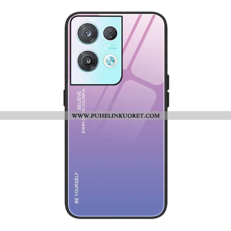 Kuori Oppo Reno 8 Pro Usko Karkaistua Lasia