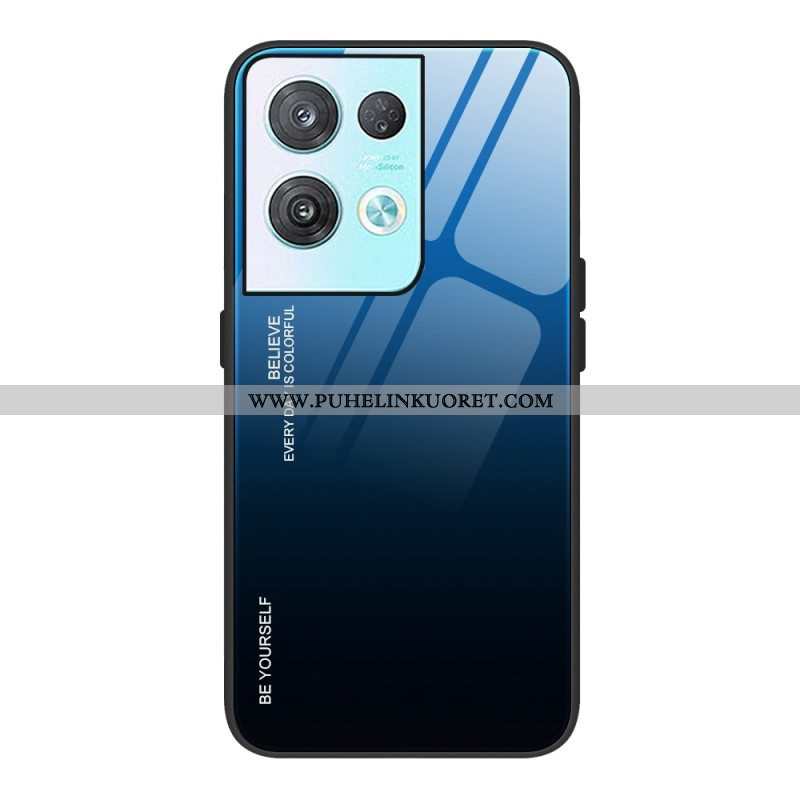 Kuori Oppo Reno 8 Pro Usko Karkaistua Lasia