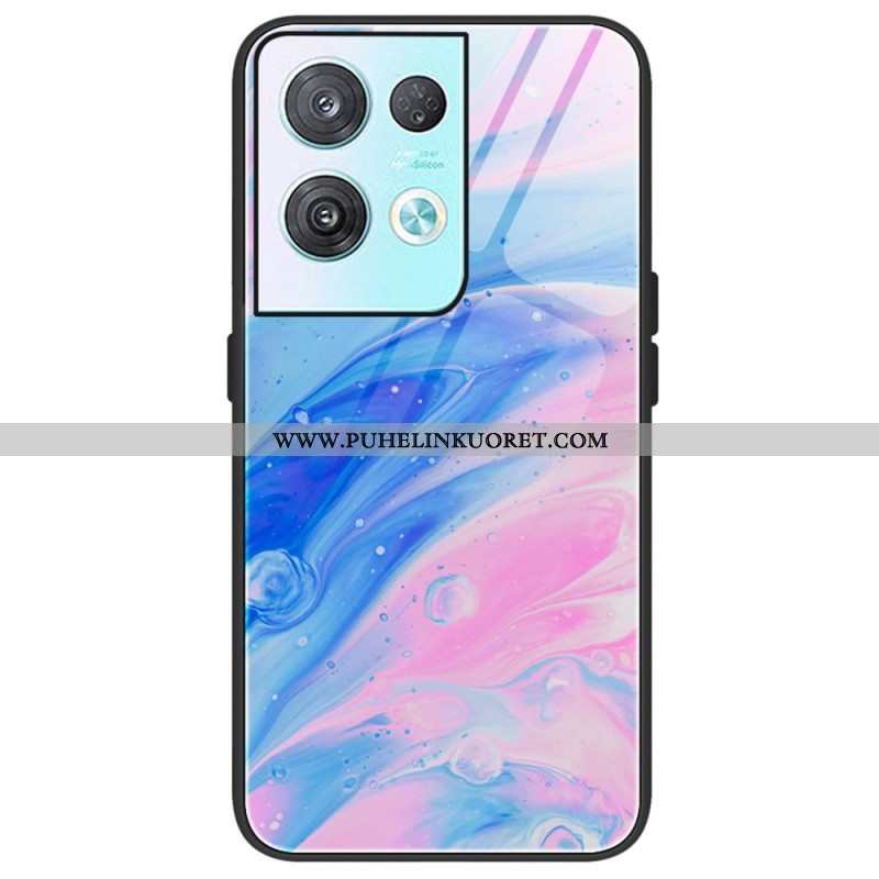 Kuori Oppo Reno 8 Pro Marmorivärit Karkaistu Lasi