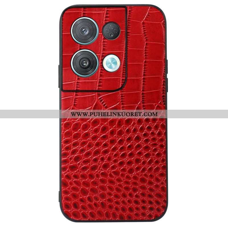 Case Oppo Reno 8 Pro Aito Crocodile Texture -nahka