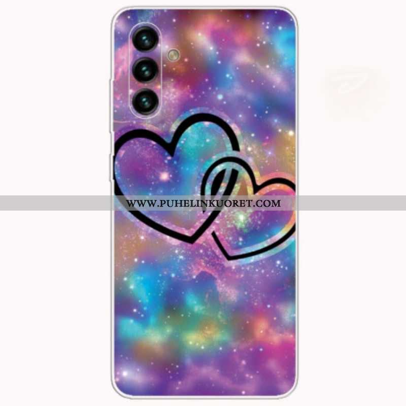 Case Samsung Galaxy A13 5G / A04s Ketjutetut Sydämet