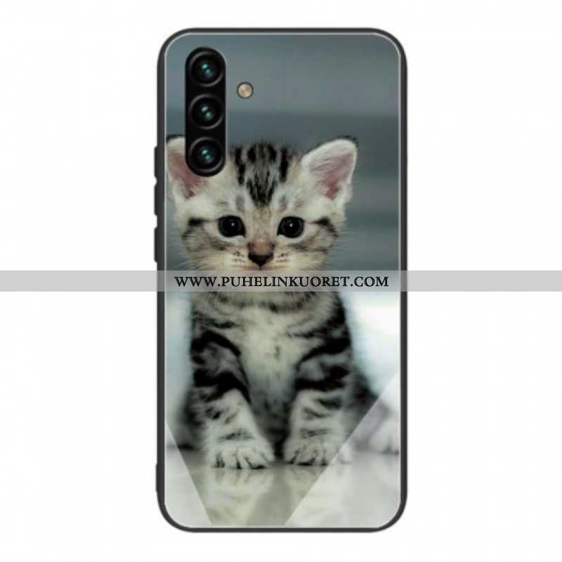 Kuori Samsung Galaxy A13 5G / A04s Kitten Karkaistu Lasi