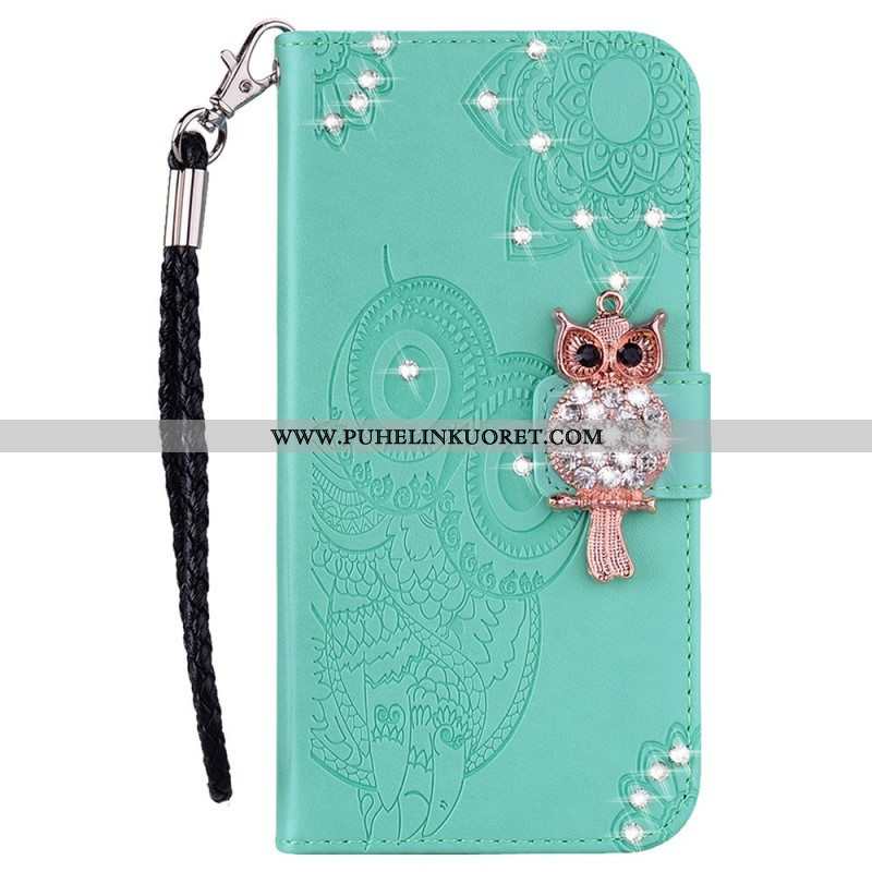 Kotelot Samsung Galaxy A13 5G / A04s Pöllö Mandala Ja Charm