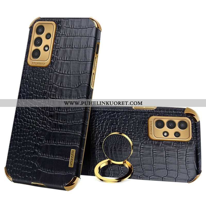 Case Samsung Galaxy A13 Krokotiiliefekti Renkaalla