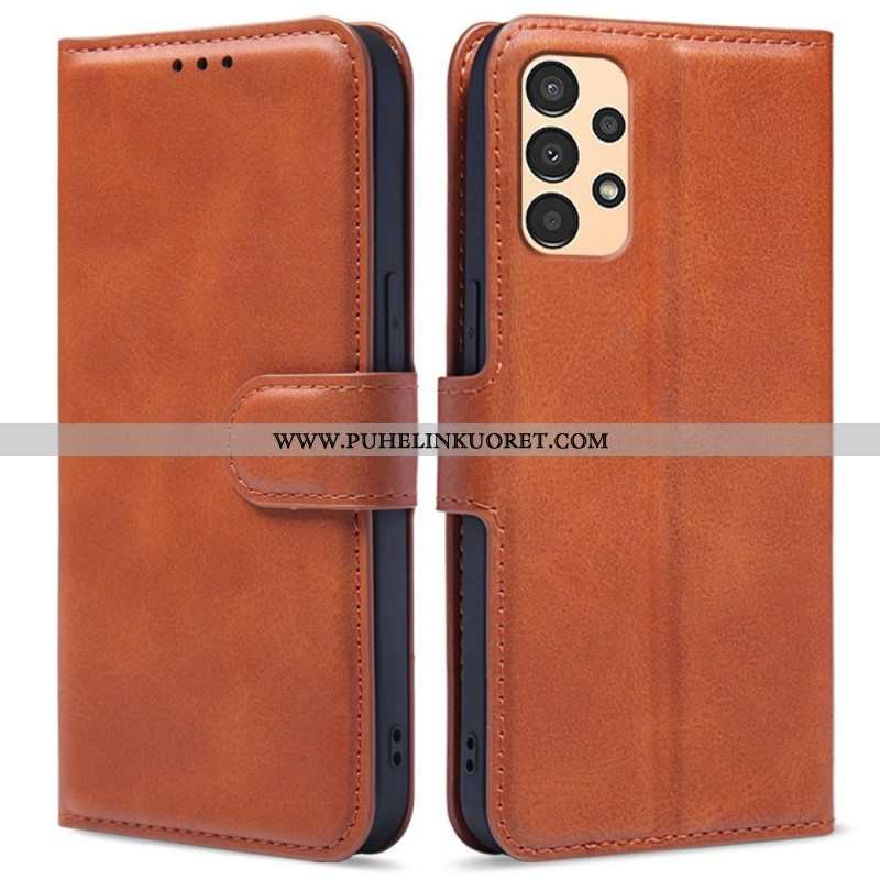 Flip Case Samsung Galaxy A13 Retro-nahkaefekti