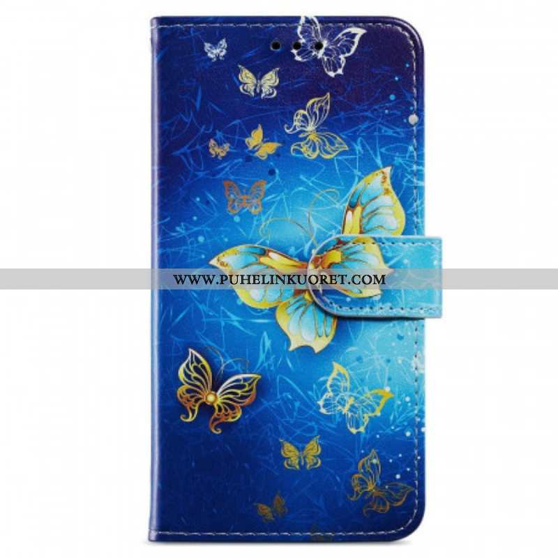 Flip Case Samsung Galaxy A13 Perhosten Lento