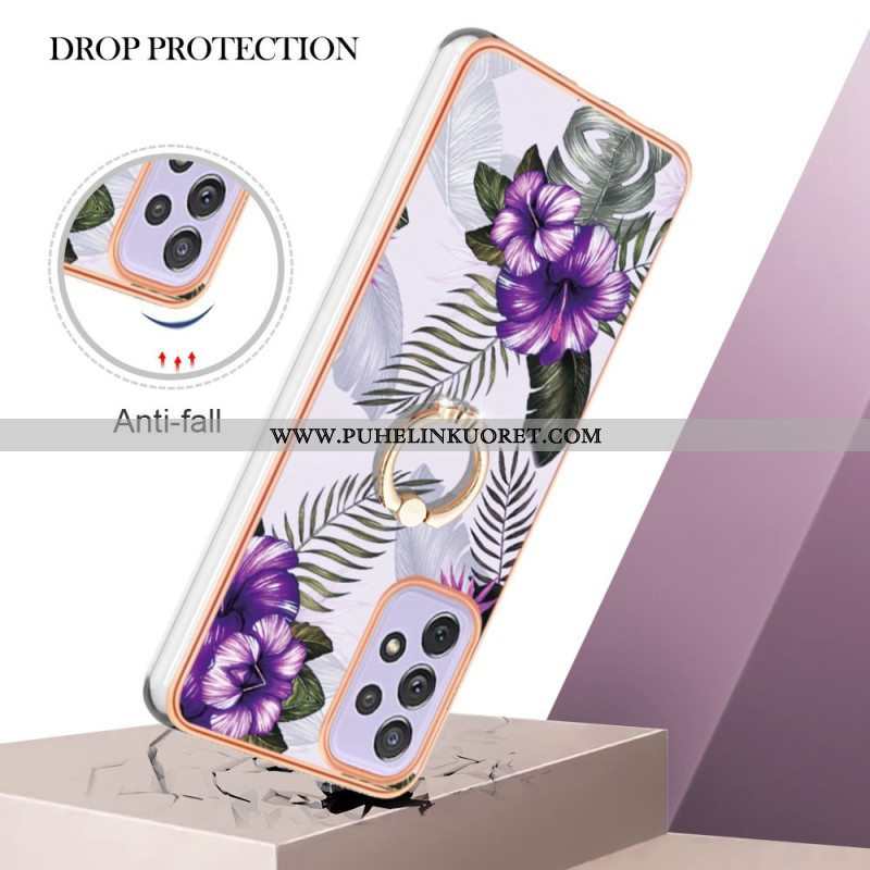 Case Samsung Galaxy A13 Sormus-kiinnike Kukat