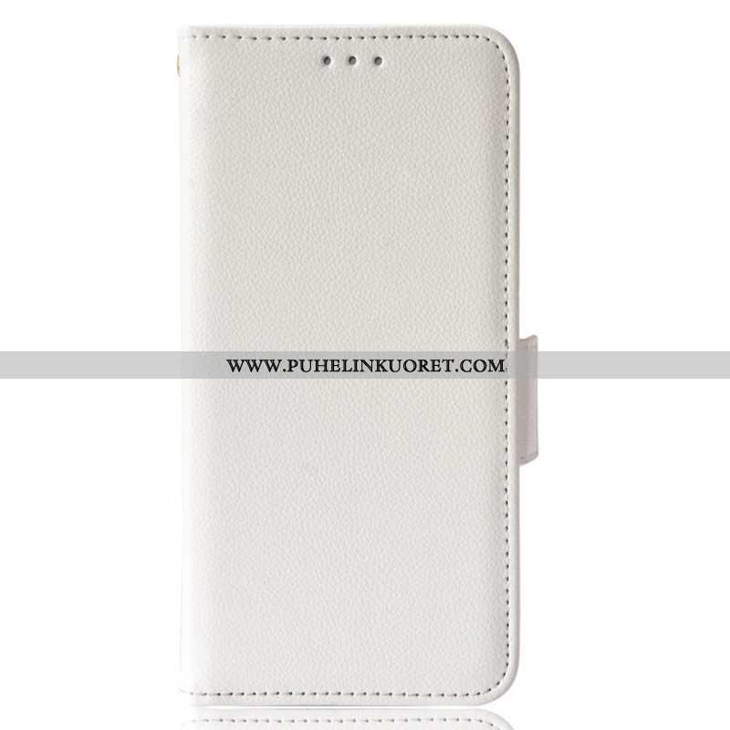 Kotelot Samsung Galaxy A13 Perinteinen Litchi Faux Leather