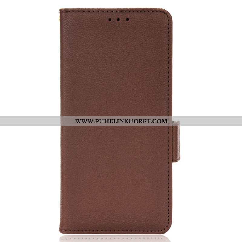 Kotelot Samsung Galaxy A13 Perinteinen Litchi Faux Leather