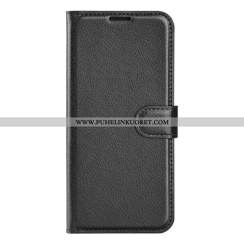 Flip Case Samsung Galaxy A14 / A14 5G Klassinen Keinonahka