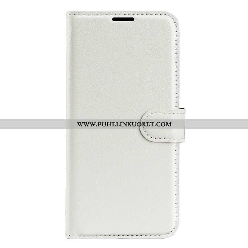 Flip Case Samsung Galaxy A14 / A14 5G Klassinen Keinonahka