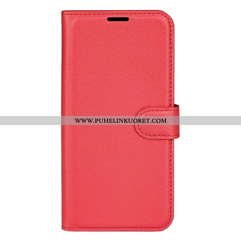 Flip Case Samsung Galaxy A14 / A14 5G Klassinen Keinonahka