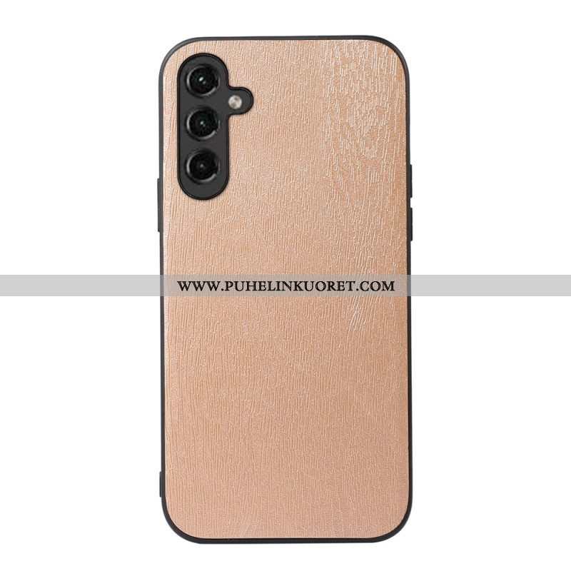 Kuori Samsung Galaxy A14 / A14 5G Faux Leather Wood Effect