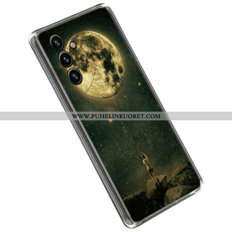 Kuori Samsung Galaxy A14 / A14 5G Joustava Moon Man