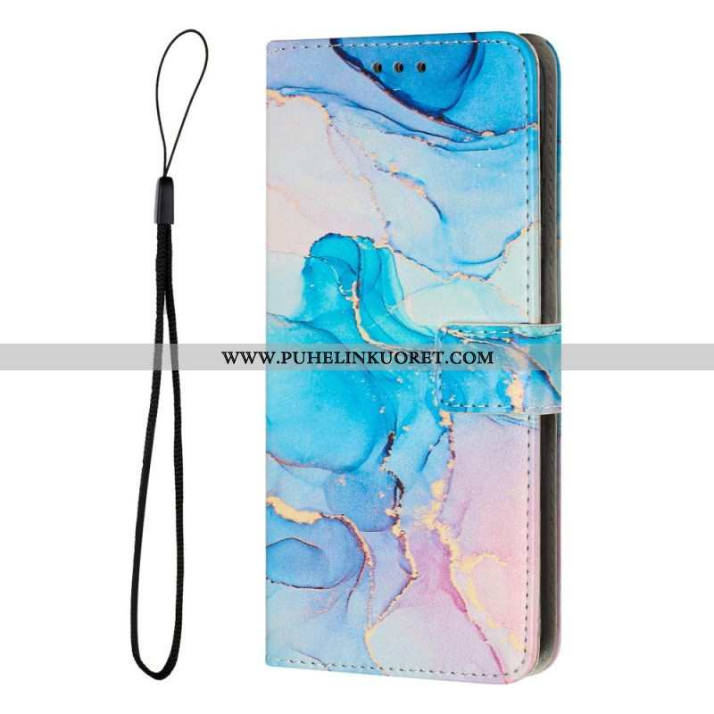 Kotelot Samsung Galaxy A14 / A14 5G Suojaketju Kuori Strip Marble