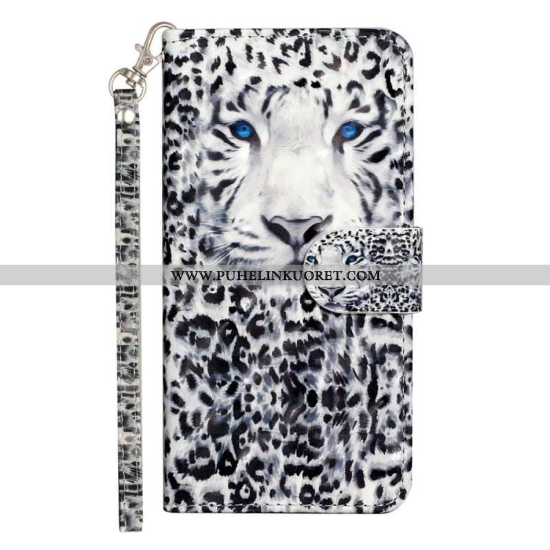 Kotelot Samsung Galaxy A14 / A14 5G Suojaketju Kuori Strappy Leopard