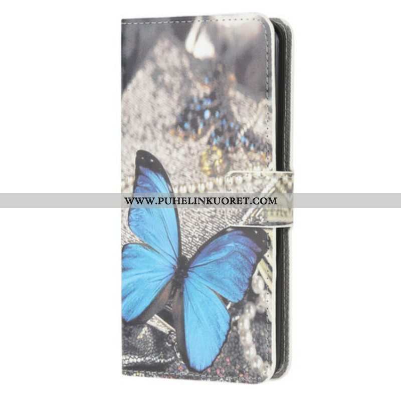 Kotelot Samsung Galaxy A42 5G Butterfly Prestige Blue