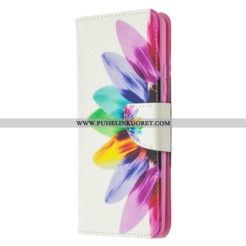 Flip Case Samsung Galaxy A42 5G Akvarelli Kukka