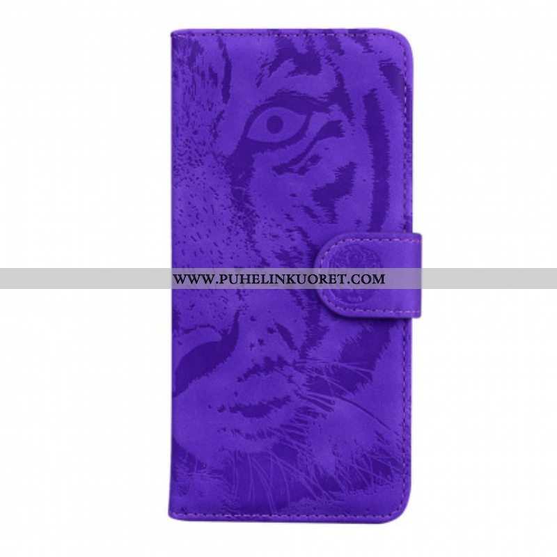 Flip Case Samsung Galaxy A52 4G / A52 5G / A52s 5G Tiger-kasvoprintti