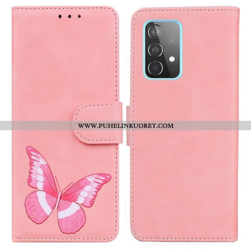 Kotelot Samsung Galaxy A52 4G / A52 5G / A52s 5G Skin Touch Butterfly