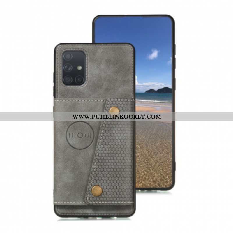 Case Samsung Galaxy A52 4G / A52 5G / A52s 5G Lompakkokuori Nappaa Lompakko